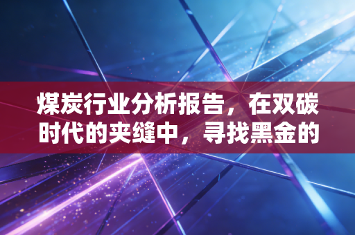 煤炭行业分析报告，在双碳时代的夹缝中，寻找黑金的未来价值