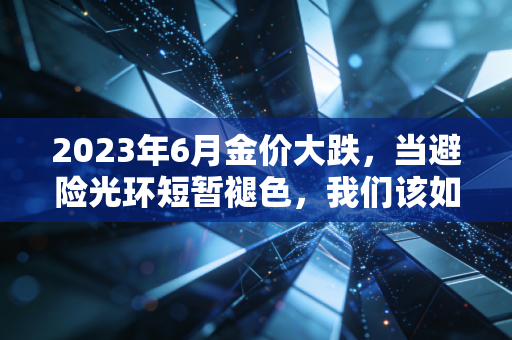 2023年6月金价大跌,当避险光环短暂褪色,我们该如何接住这把飞刀?