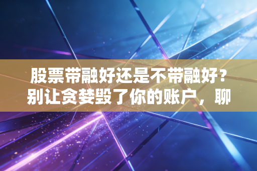 股票带融好还是不带融好?别让贪婪毁了你的账户,聊聊杠杆背后的残酷真相