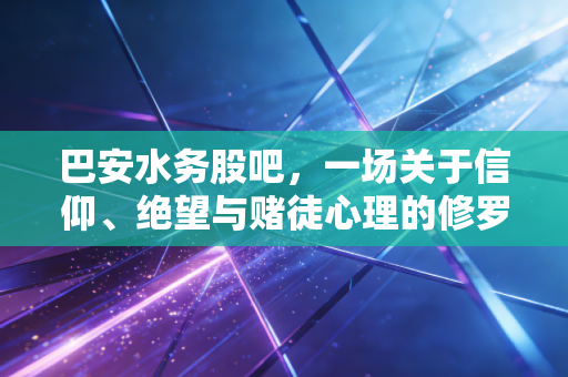 巴安水务股吧，一场关于信仰、绝望与赌徒心理的修罗场实录