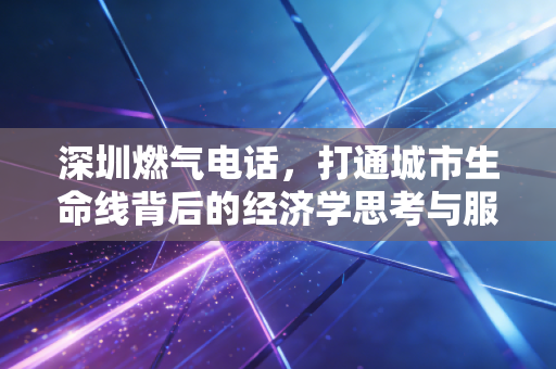 深圳燃气电话，打通城市生命线背后的经济学思考与服务变革