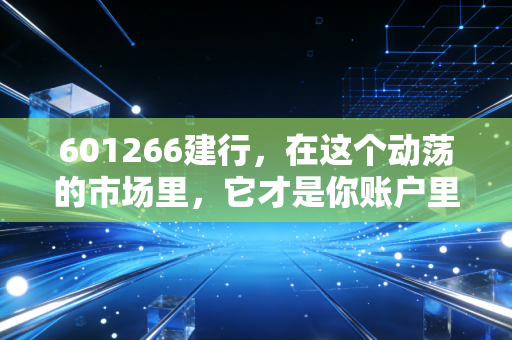 601266建行,在这个动荡的市场里,它才是你账户里的定海神针