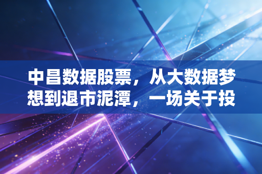 中昌数据股票,从大数据梦想到退市泥潭,一场关于投机与风险的深刻教训