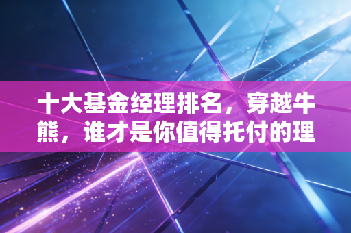 十大基金经理排名,穿越牛熊,谁才是你值得托付的理财老友?