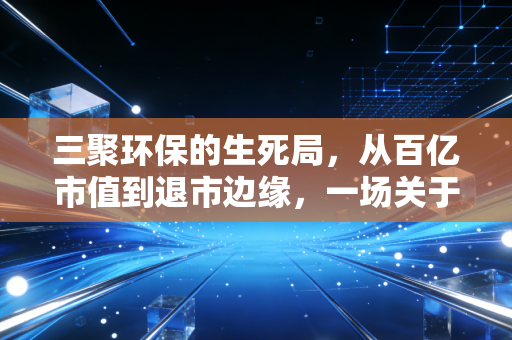 三聚环保的生死局,从百亿市值到退市边缘,一场关于信任与技术的救赎战