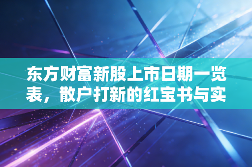 东方财富新股上市日期一览表,散户打新的红宝书与实战避坑指南