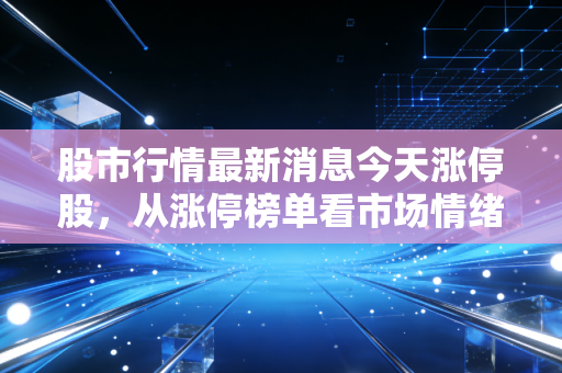 股市行情最新消息今天涨停股，从涨停榜单看市场情绪，别让一字板成了你的断魂刀