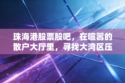 珠海港股票股吧，在喧嚣的散户大厅里，寻找大湾区压舱石的静气