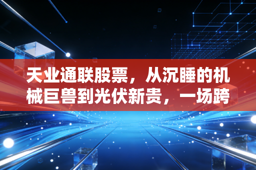 天业通联股票,从沉睡的机械巨兽到光伏新贵,一场跨越周期的资本启示录