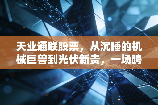 天业通联股票,从沉睡的机械巨兽到光伏新贵,一场跨越周期的资本启示录