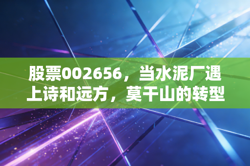 股票002656，当水泥厂遇上诗和远方，莫干山的转型困局与新生