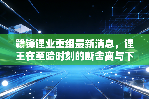 赣锋锂业重组最新消息,锂王在至暗时刻的断舍离与下一盘大棋