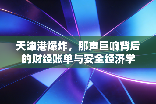 天津港爆炸，那声巨响背后的财经账单与安全经济学