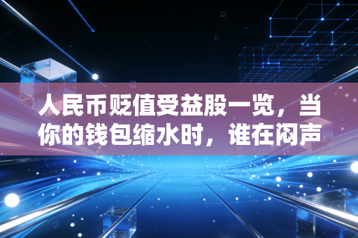 人民币贬值受益股一览，当你的钱包缩水时，谁在闷声发大财？
