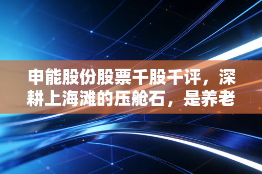 申能股份股票千股千评，深耕上海滩的压舱石，是养老股还是潜力股？