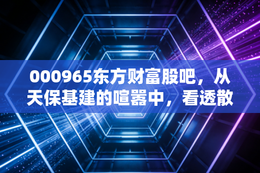 000965东方财富股吧，从天保基建的喧嚣中，看透散户投资的众生相