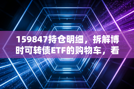 159847持仓明细，拆解博时可转债ETF的购物车，看看这到底是稳稳的幸福还是暗藏玄机？