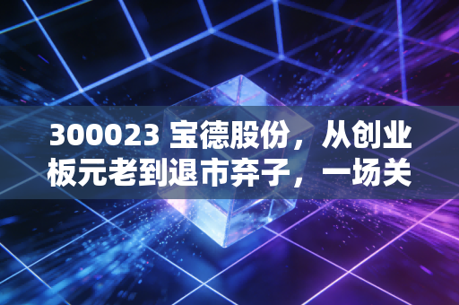 300023 宝德股份，从创业板元老到退市弃子，一场关于跨界迷途与壳价值幻灭的残酷教育
