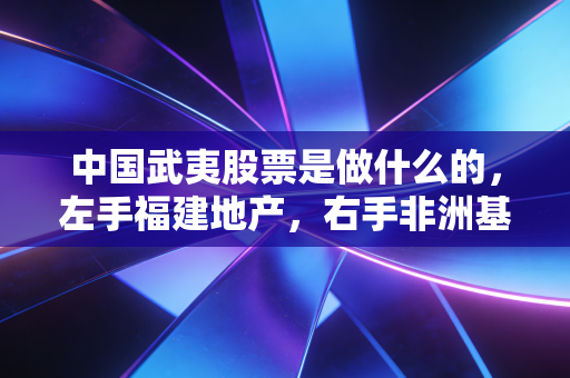 中国武夷股票是做什么的,左手福建地产,右手非洲基建的国企双面人生