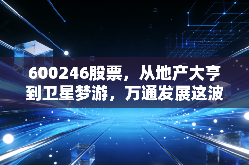 600246股票，从地产大亨到卫星梦游，万通发展这波转型是救命稻草还是资本游戏？