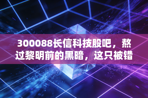300088长信科技股吧,熬过黎明前的黑暗,这只被错杀的隐形冠军还能重回巅峰吗?