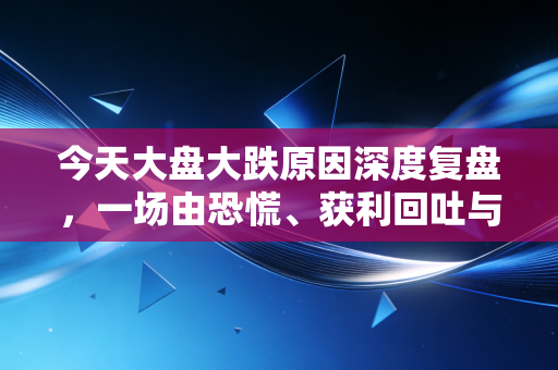 今天大盘大跌原因深度复盘,一场由恐慌、获利回吐与宏观预期共振引发的倒春寒
