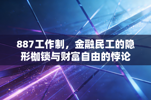 887工作制，金融民工的隐形枷锁与财富自由的悖论