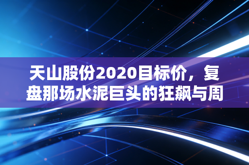 天山股份2020目标价，复盘那场水泥巨头的狂飙与周期宿命