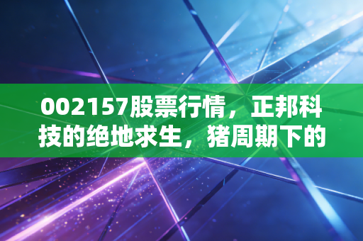 002157股票行情,正邦科技的绝地求生,猪周期下的博弈与重生
