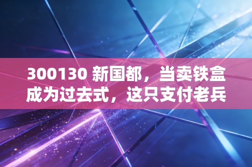 300130 新国都，当卖铁盒成为过去式，这只支付老兵能否靠AI和出海翻身？