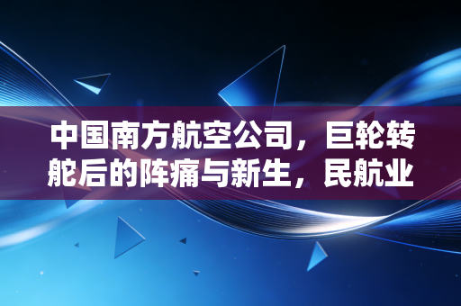 中国南方航空公司，巨轮转舵后的阵痛与新生，民航业复苏样本的深度观察