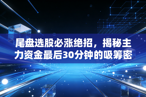 尾盘选股必涨绝招，揭秘主力资金最后30分钟的吸筹密码与实战心法