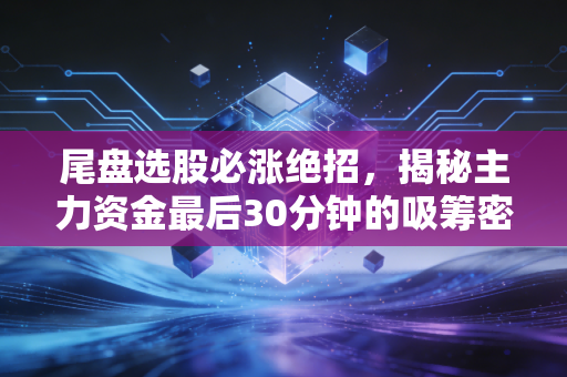 尾盘选股必涨绝招，揭秘主力资金最后30分钟的吸筹密码与实战心法