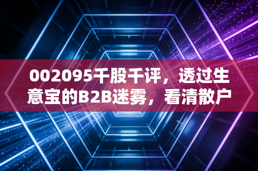 002095千股千评，透过生意宝的B2B迷雾，看清散户情绪与基本面的真实博弈