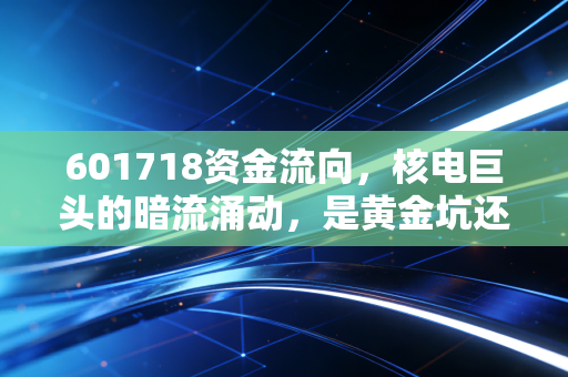 601718资金流向,核电巨头的暗流涌动,是黄金坑还是逃命符?