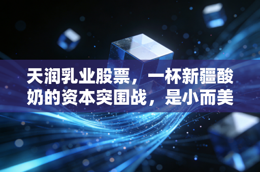 天润乳业股票，一杯新疆酸奶的资本突围战，是小而美还是大而难？