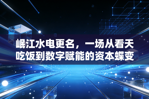 岷江水电更名，一场从看天吃饭到数字赋能的资本蝶变