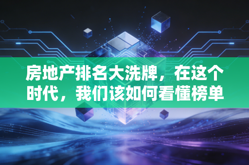 房地产排名大洗牌,在这个时代,我们该如何看懂榜单里的安全感?