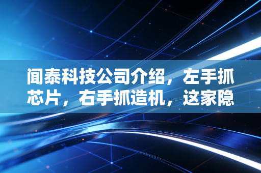 闻泰科技公司介绍，左手抓芯片，右手抓造机，这家隐形冠军凭什么硬刚全球巨头？