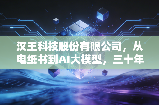 汉王科技股份有限公司,从电纸书到AI大模型,三十年风雨兼程的坚守与突围