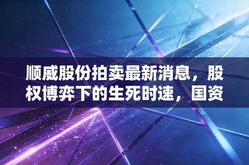 顺威股份拍卖最新消息,股权博弈下的生死时速,国资接盘能否让老牌制造起死回生?