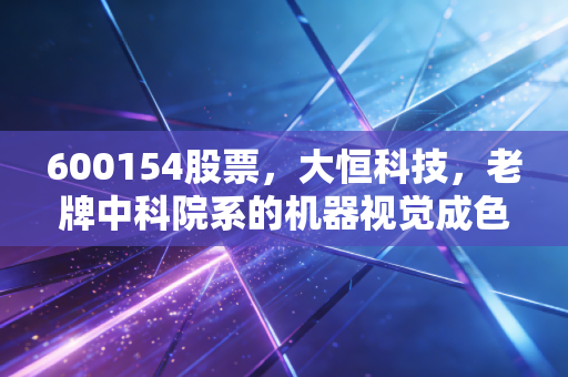 600154股票,大恒科技,老牌中科院系的机器视觉成色究竟几何?