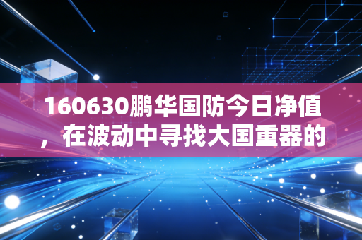 160630鹏华国防今日净值，在波动中寻找大国重器的长期定力