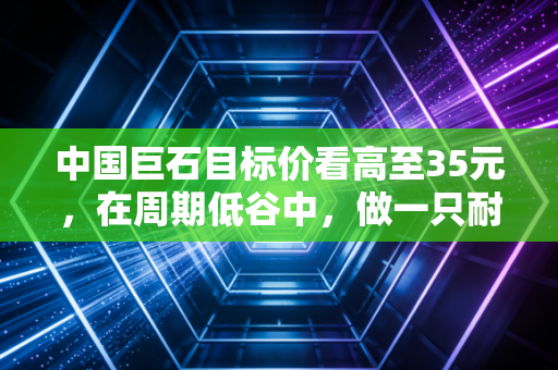 中国巨石目标价看高至35元,在周期低谷中,做一只耐心的鳄鱼