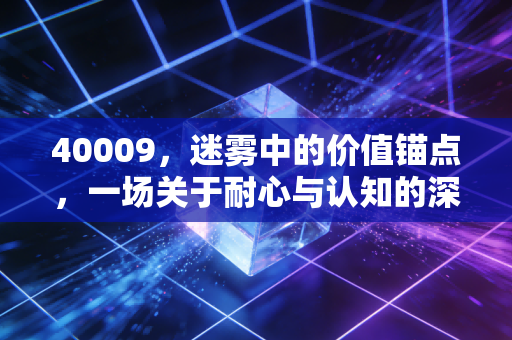 40009，迷雾中的价值锚点，一场关于耐心与认知的深度博弈