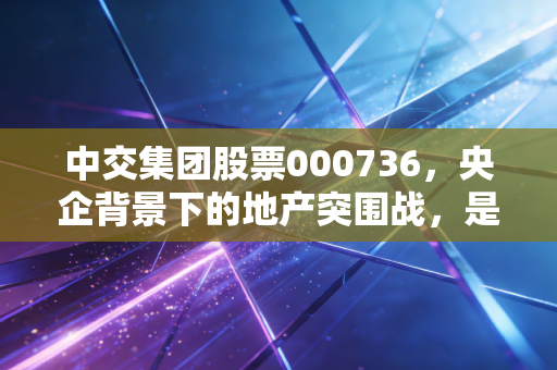 中交集团股票000736，央企背景下的地产突围战，是价值洼地还是业绩陷阱？
