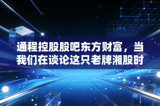 通程控股股吧东方财富，当我们在谈论这只老牌湘股时，我们在谈论什么？