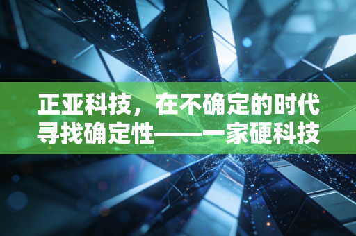 正亚科技，在不确定的时代寻找确定性——一家硬科技企业的深度观察