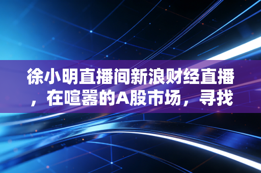 徐小明直播间新浪财经直播，在喧嚣的A股市场，寻找那份难得的确定性