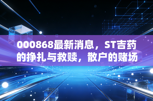 000868最新消息，ST吉药的挣扎与救赎，散户的赌场还是价值投资的禁区？